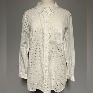Gap eyelet blouse
